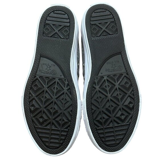 Converse All Star Maddie Slip Low Top Junior Sneakers Grey Pink Size Girls 3 - Picture 10 of 16